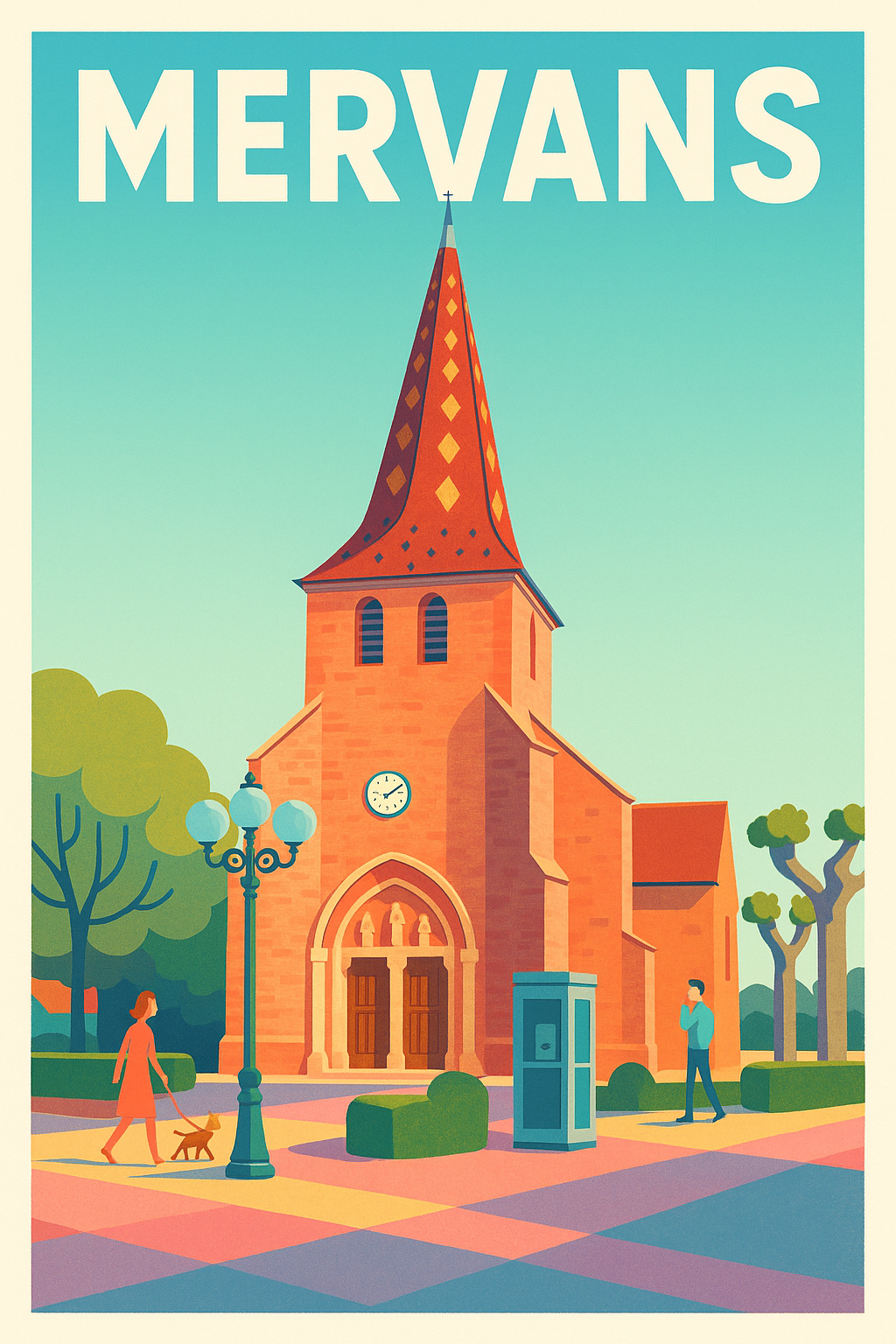 Affiche de Mervans - Charme et Sérénité au Cœur du Village