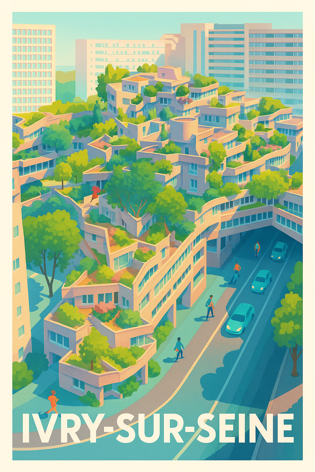 Affiche Ivry-sur-Seine - L’urbanisme végétal en pleine lumière