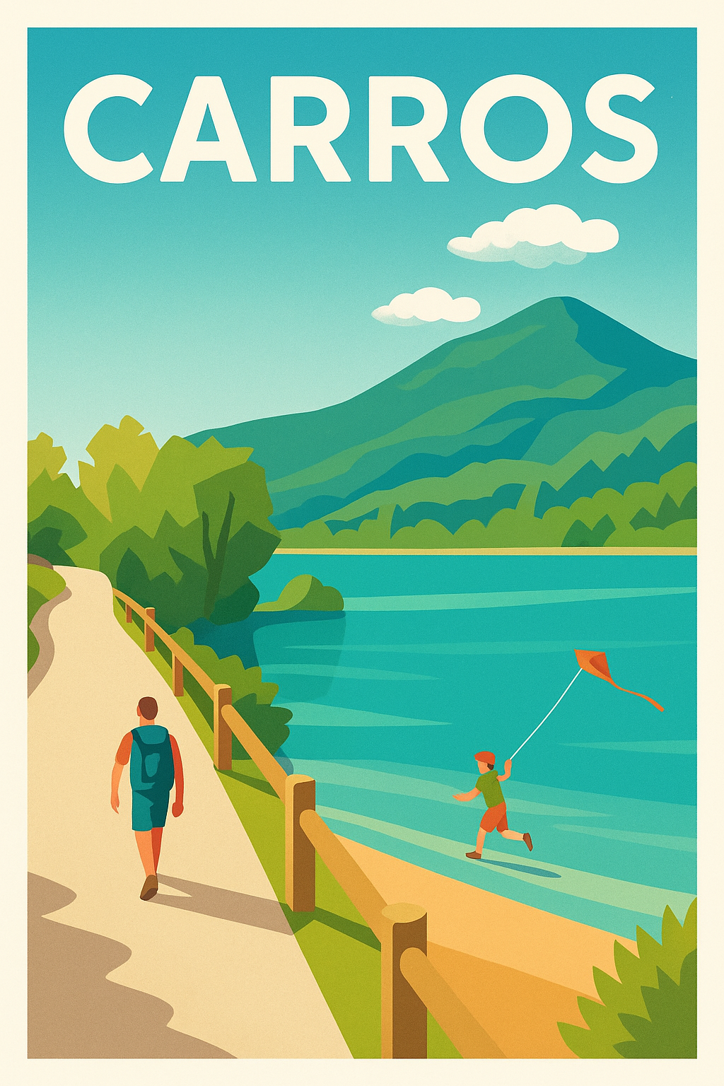 Affiche de Carros - Évasion et nature au bord de l'eau