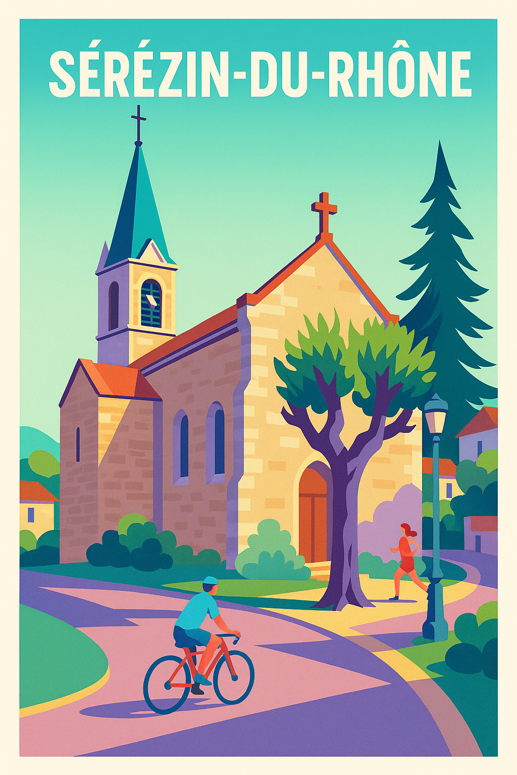 Affiche de Sérézin-du-Rhône - Charme tranquille et vie locale