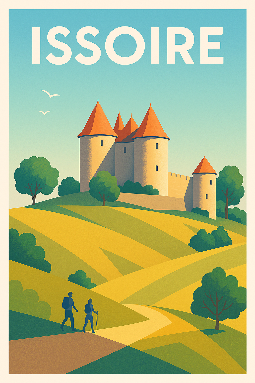 Affiche de Issoire - Charme médiéval et nature apaisante