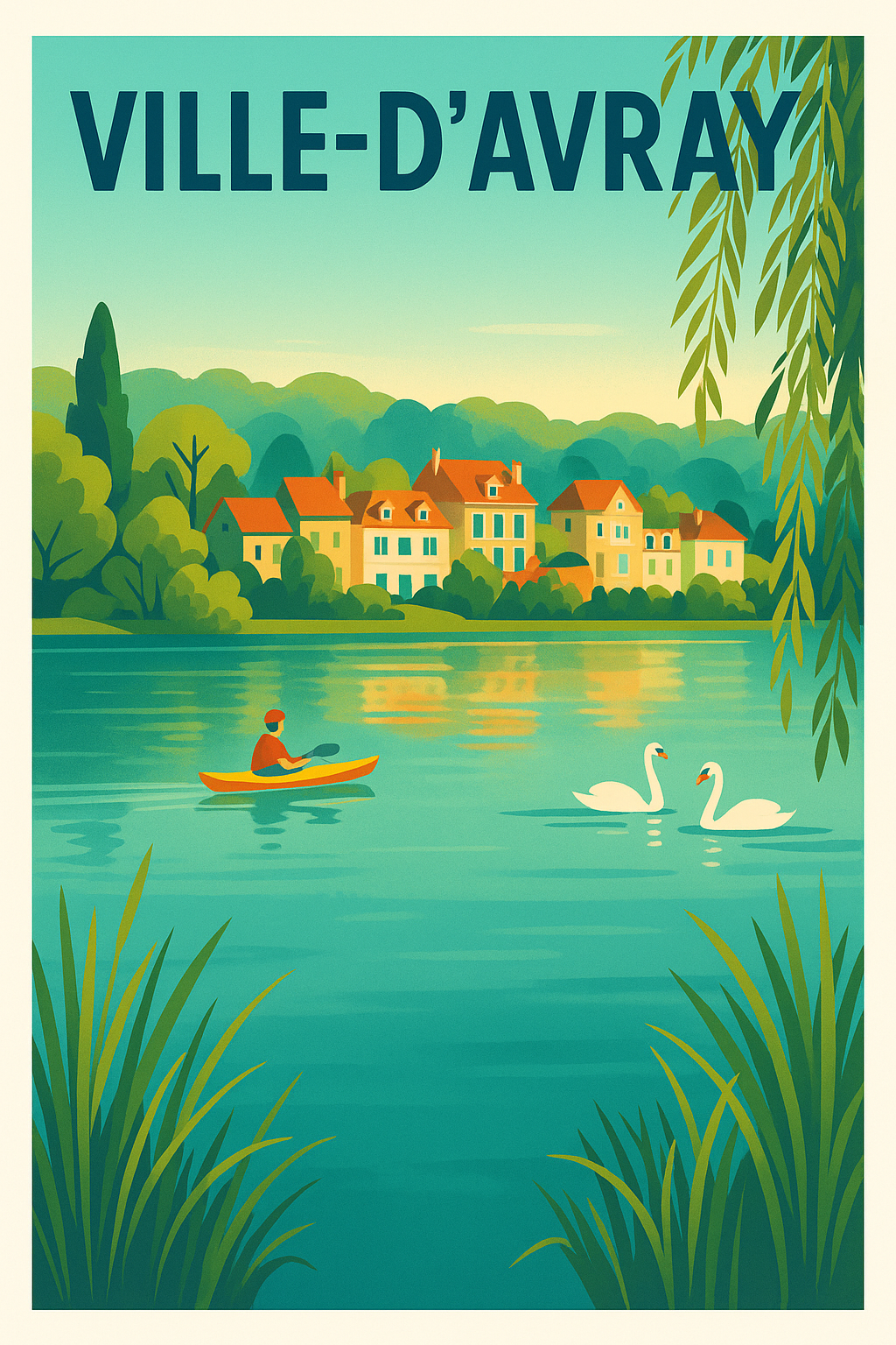 Affiche de Ville-d'Avray - Évasion bucolique au fil de l'eau
