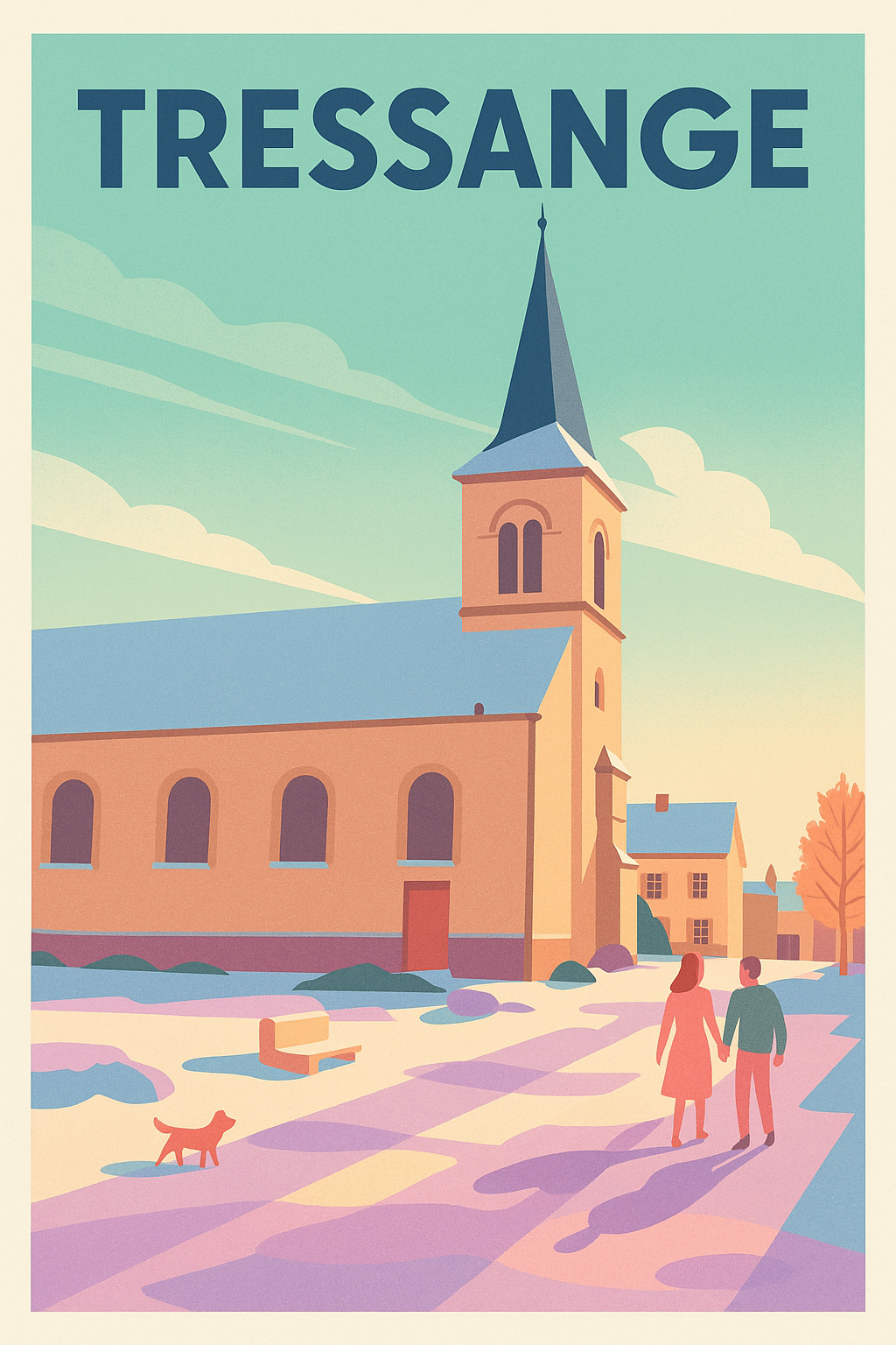 Affiche de Tressange - Charme paisible et douceur de vivre