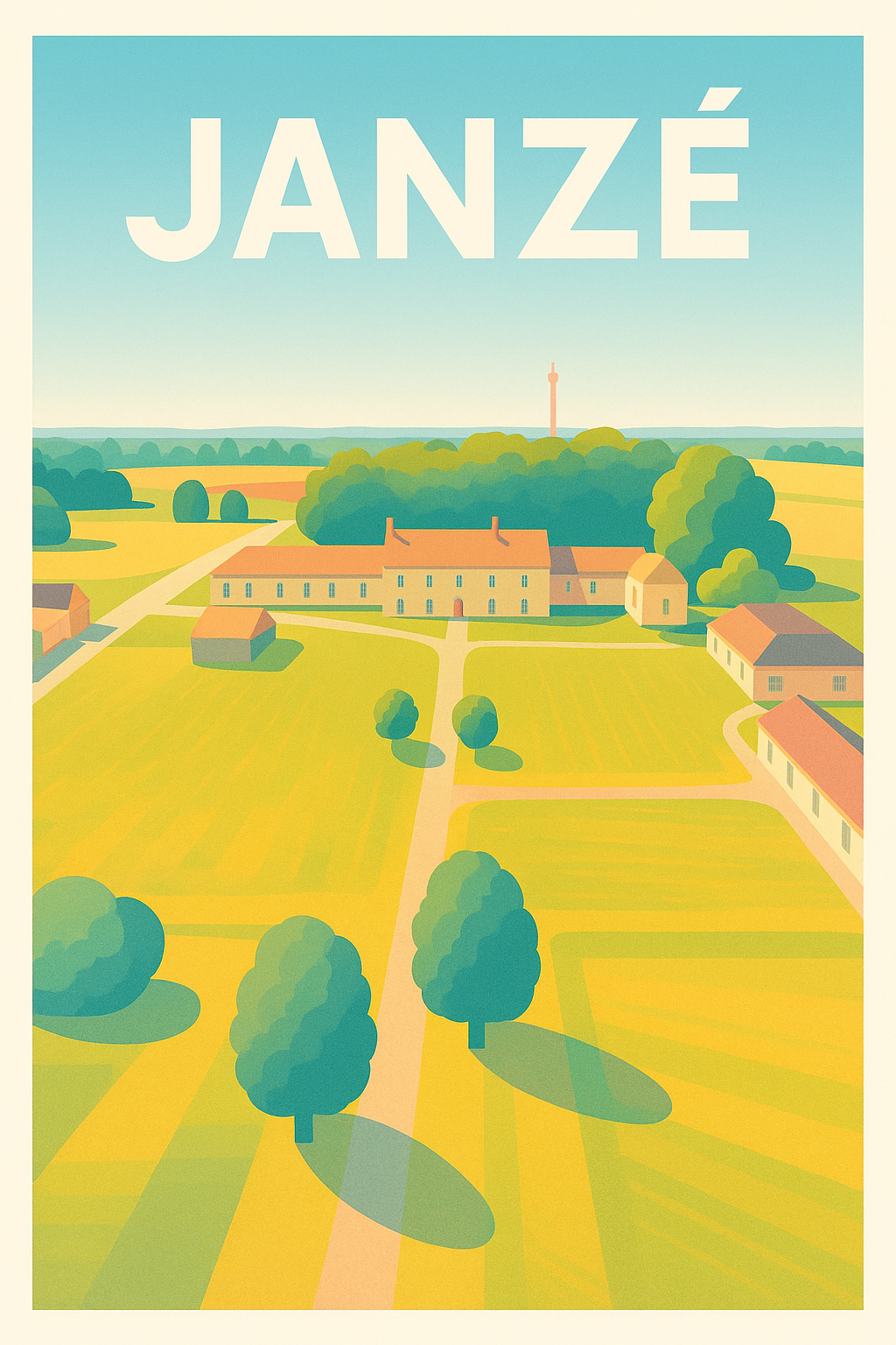 Affiche de Janzé - Harmonie champêtre en Bretagne