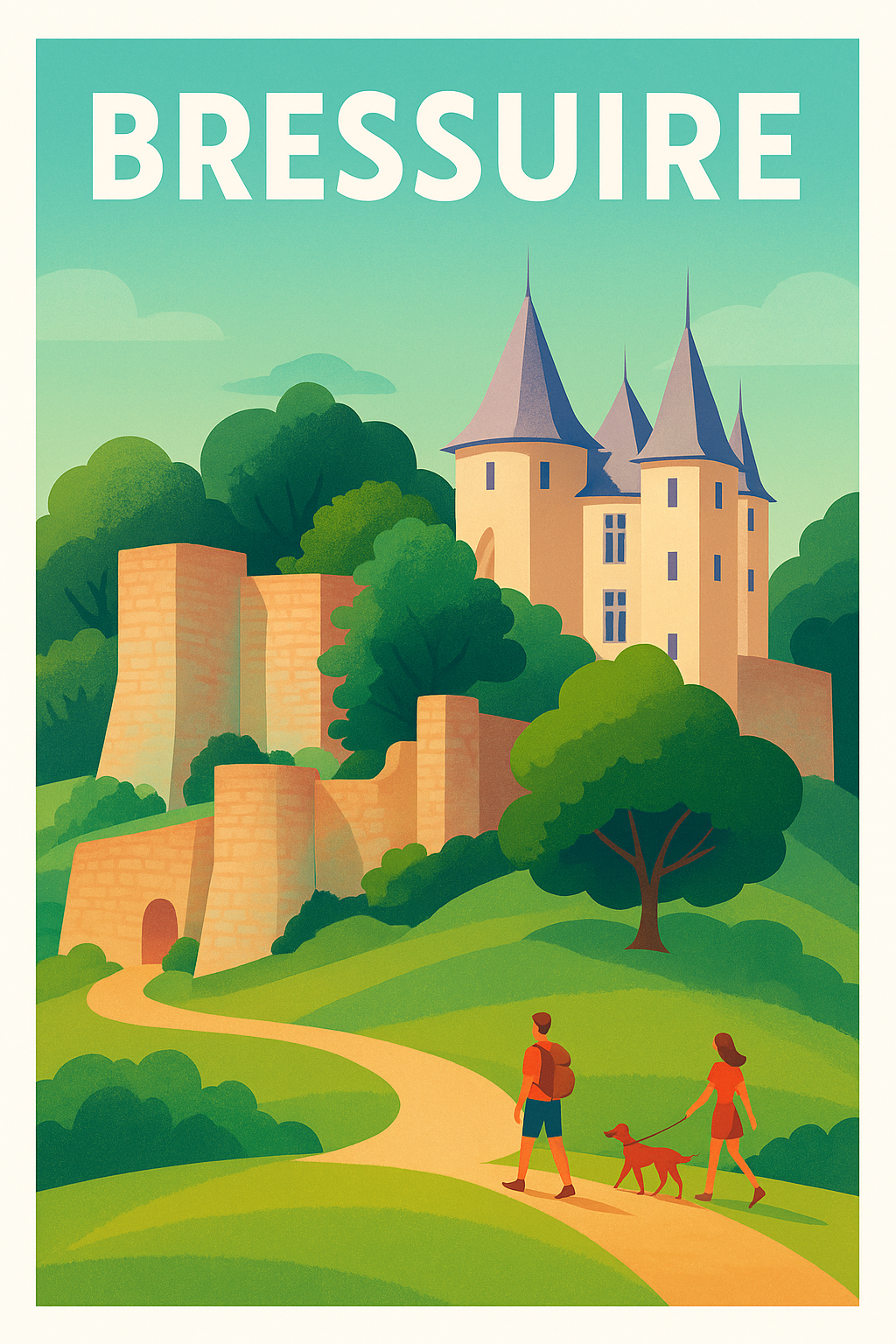 Affiche de Bressuire - Promenade au Château Historique