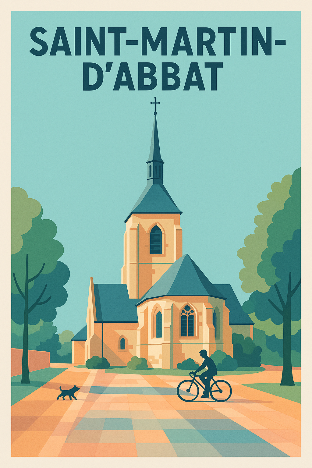 Affiche de Saint-Martin-d'Abbat - L'élégance paisible au cœur du Loiret