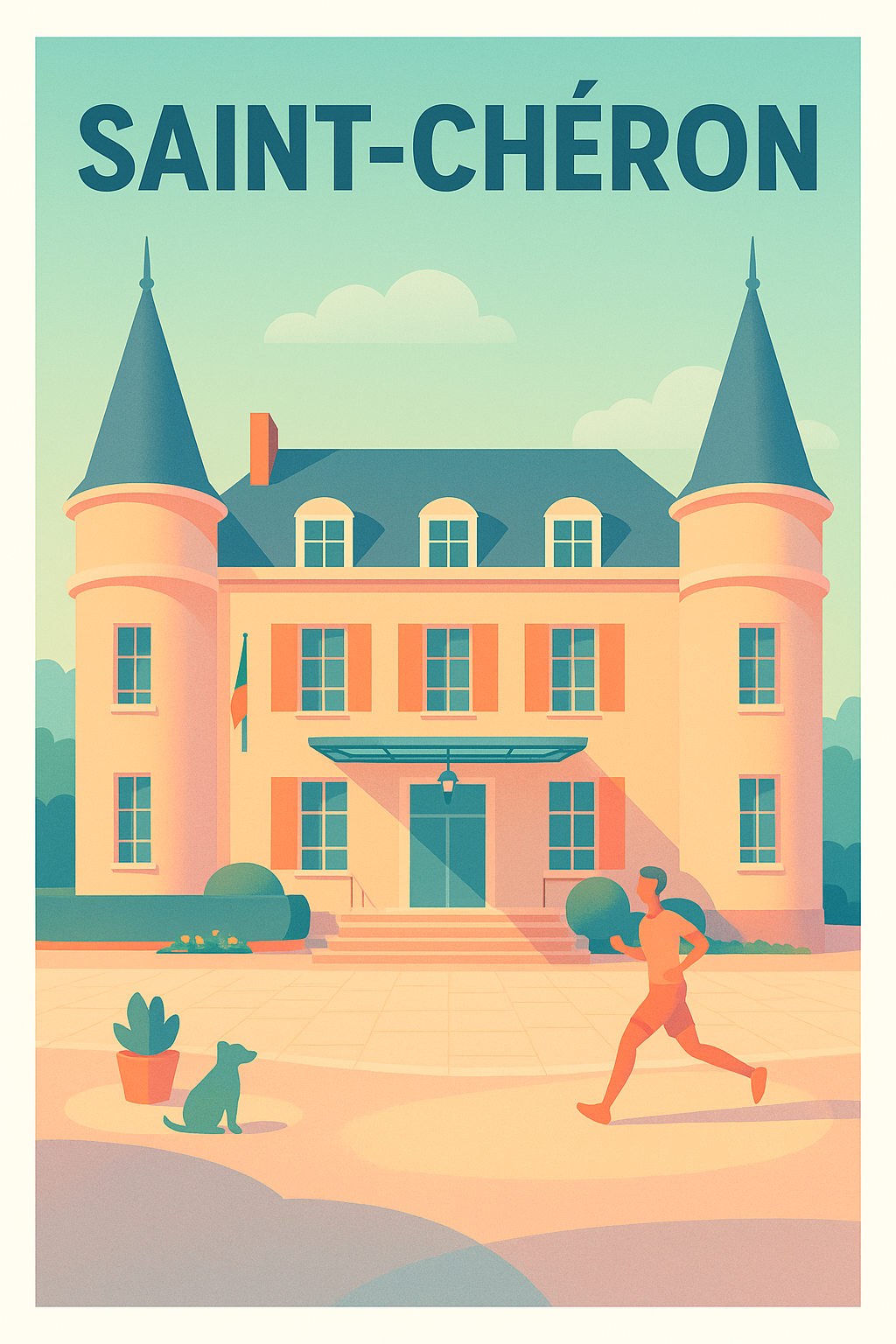 Affiche de Saint-Chéron - L'élégance au cœur de l'Île-de-France