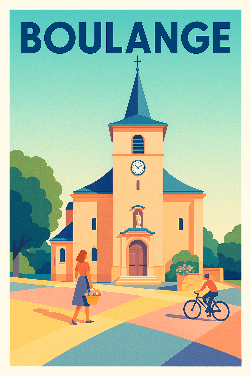 Affiche de Boulange - Charme paisible au cœur du village