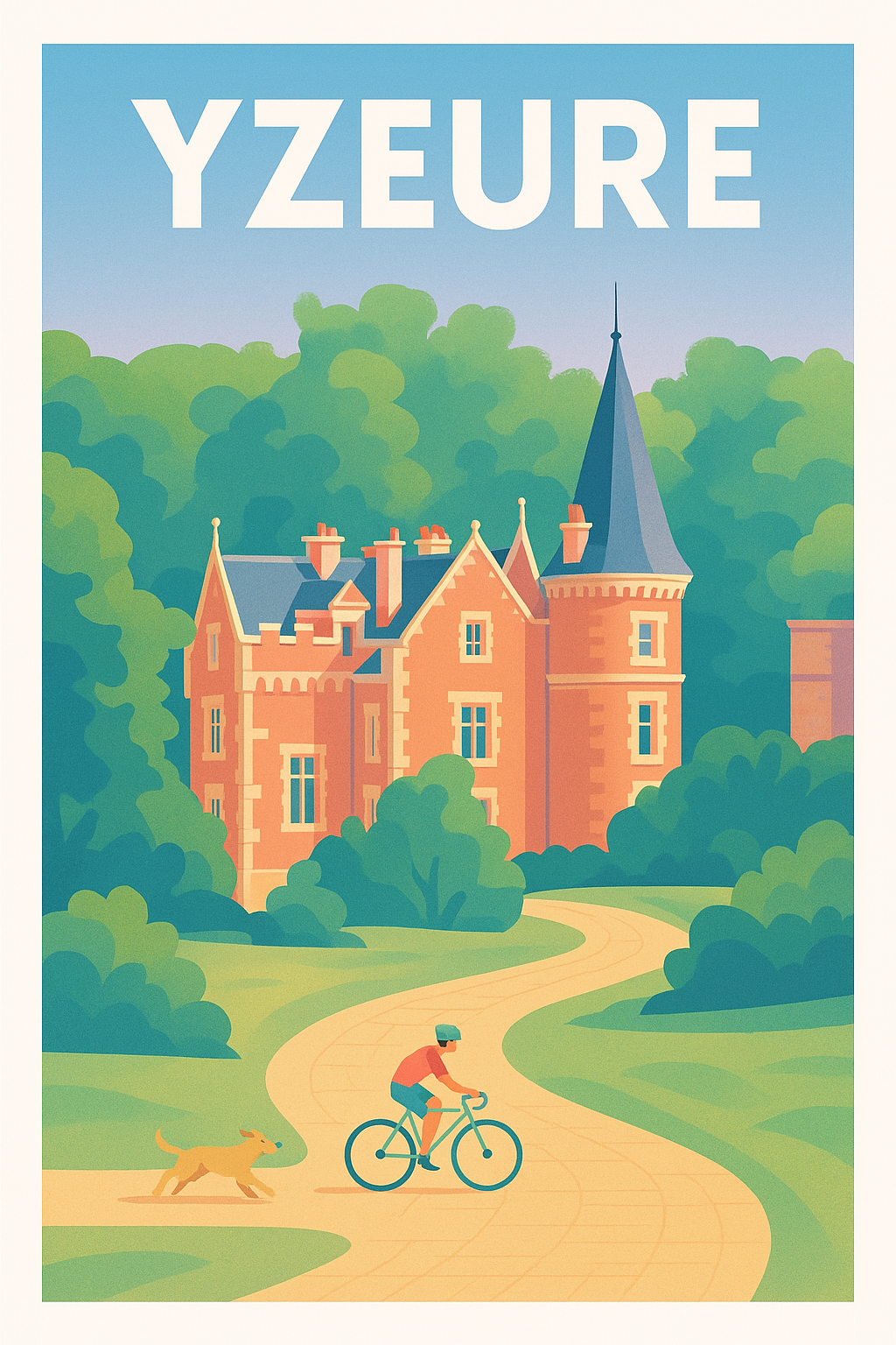 Affiche de Yzeure - Évasion bucolique à vélo