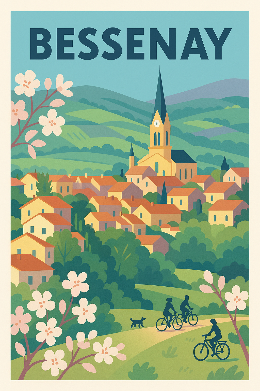 Affiche de Bessenay - Charme et nature au cœur du village