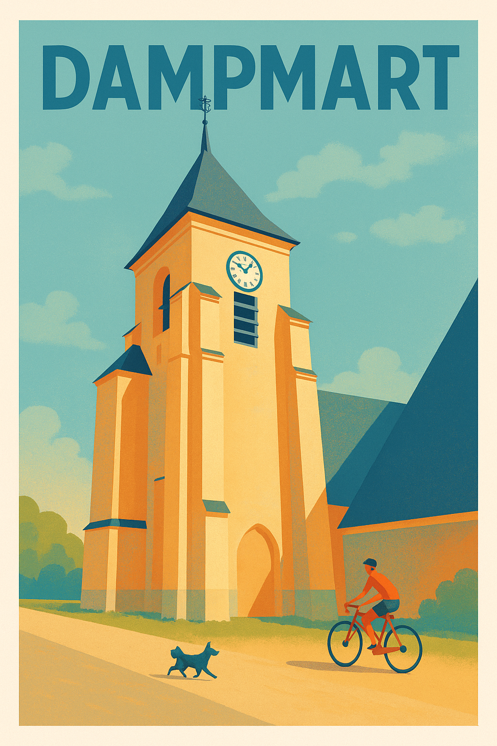 Affiche de Dampmart - Charme et sérénité au cœur de la campagne française