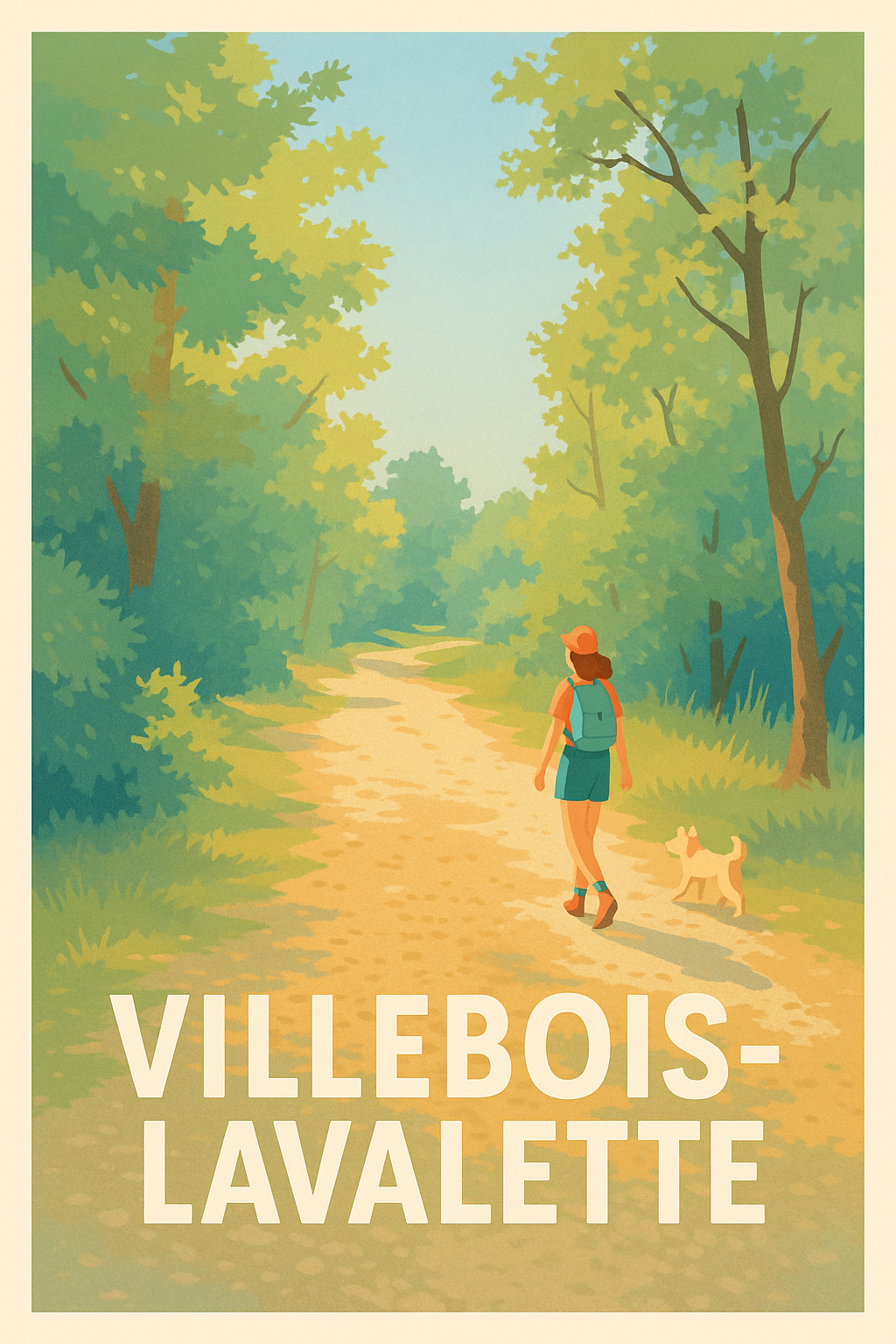 Affiche de Villebois-Lavalette - Promenade en nature paisible