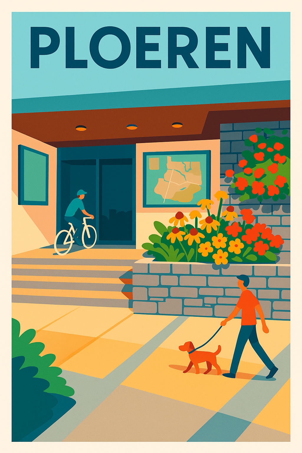 Affiche de Ploeren - Ambiance paisible et colorée au cœur de la ville