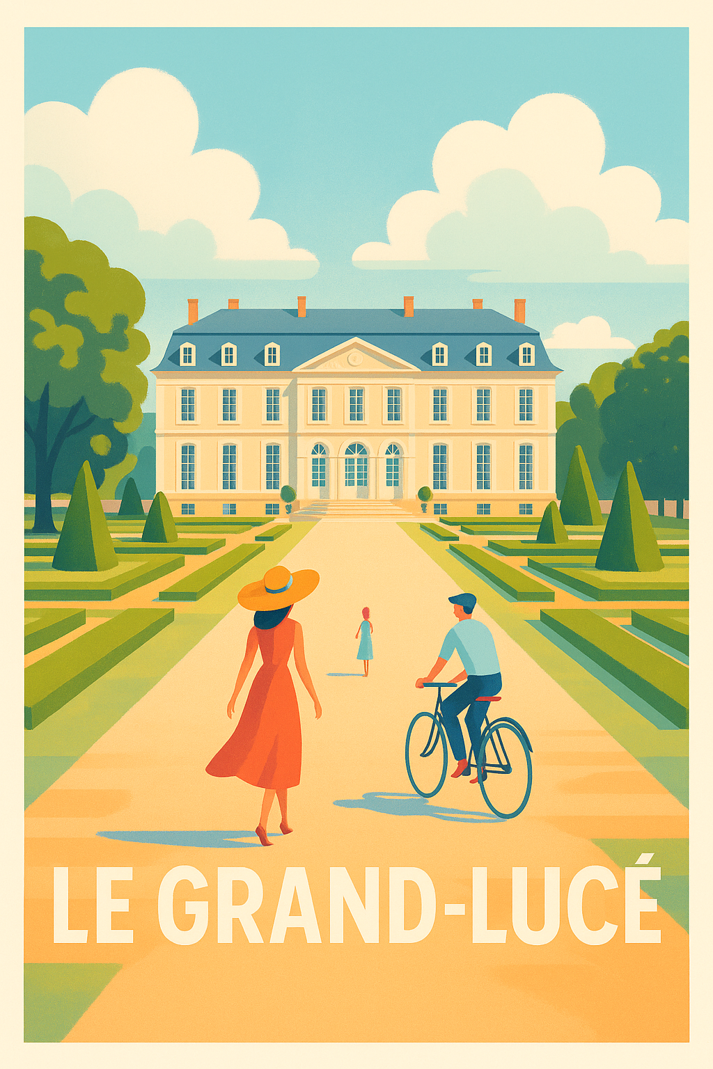 Affiche Le Grand-Lucé - Évasion élégante au cœur du patrimoine