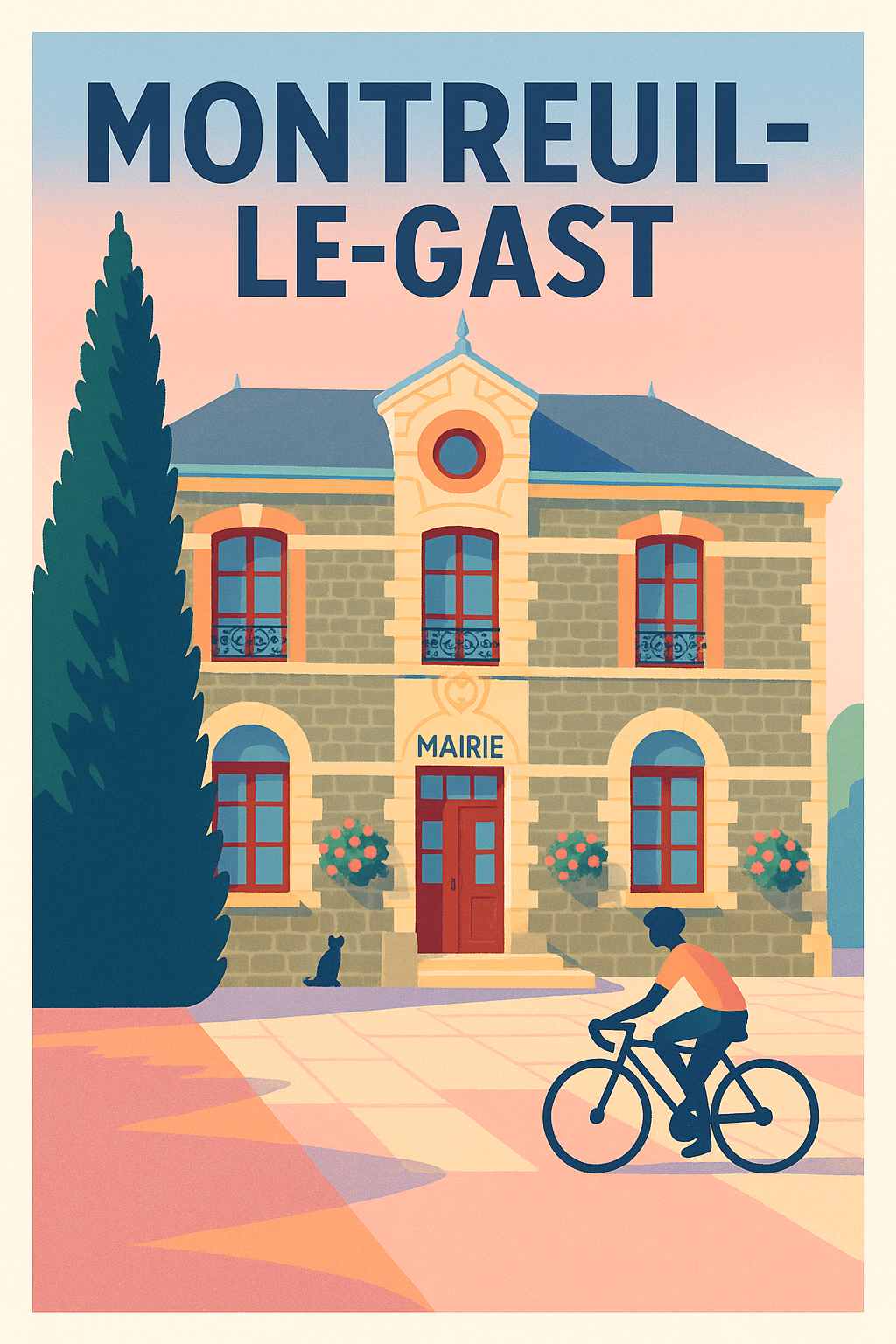 Affiche de Montreuil-le-Gast - L'authenticité au cœur de la campagne bretonne