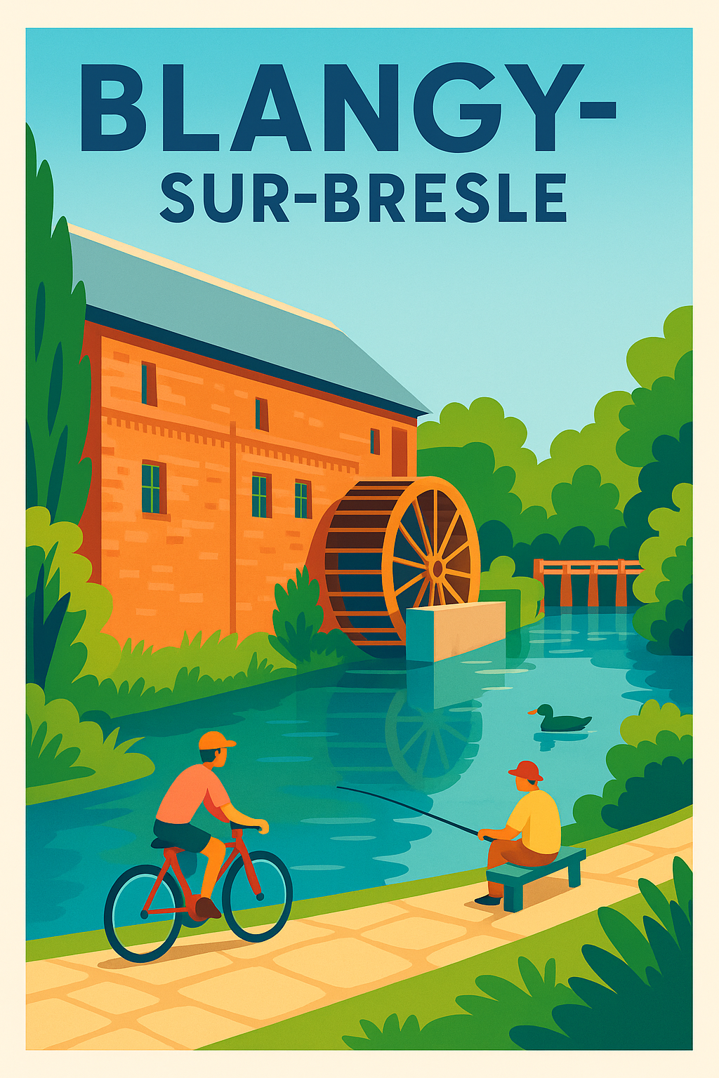 Affiche de Blangy-sur-Bresle - Sérénité au fil de l'eau