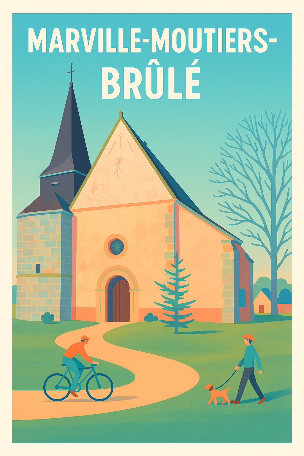 Affiche de Marville-Moutiers-Brûlé - Charme paisible et patrimoine authentique