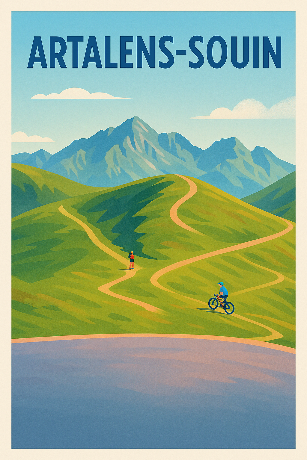 Affiche de Artalens-Souin - Invitation à l'évasion en pleine nature