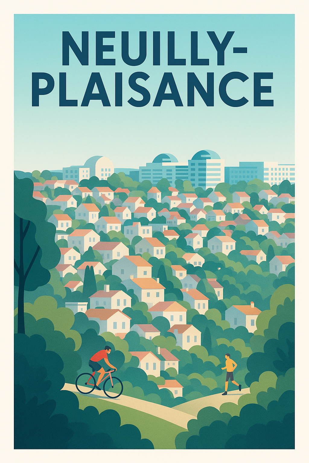 Affiche de Neuilly-Plaisance - Harmonie verte et urbaine