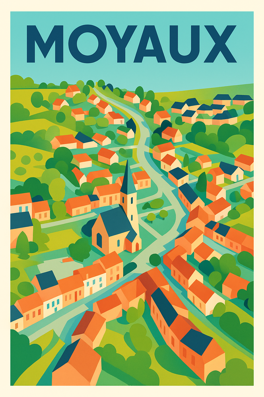 Affiche de Moyaux - Charme bucolique au cœur de la campagne normande