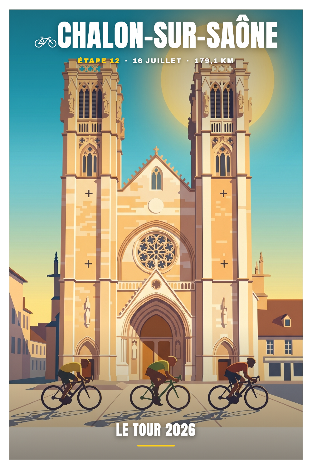 Affiche Chalon-sur-Saône - Le Tour 2026