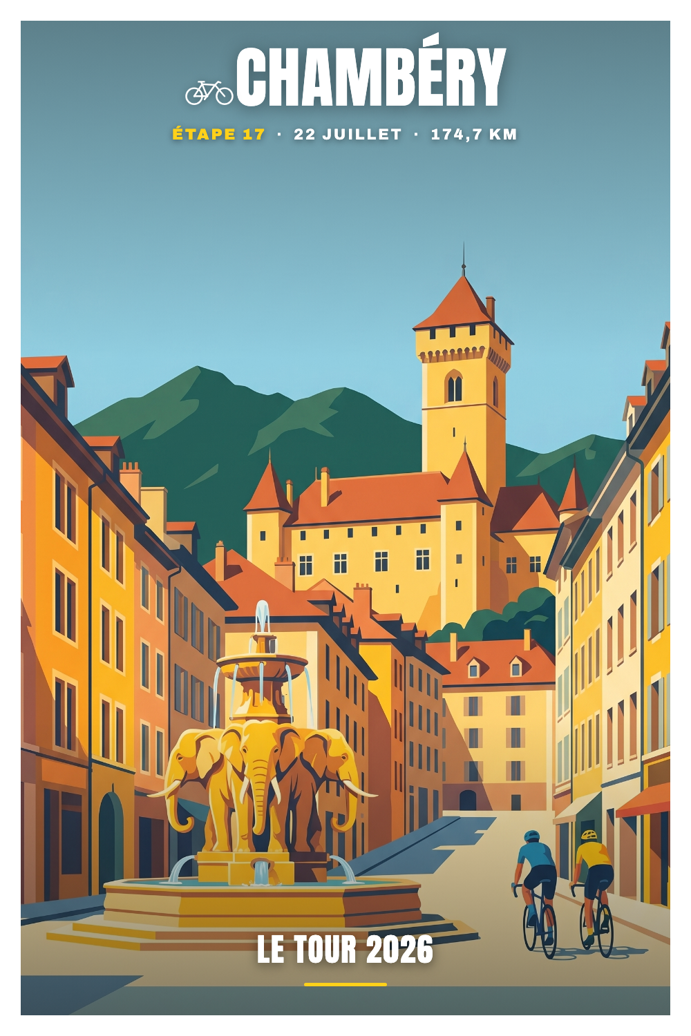 Affiche Chambéry - Le Tour 2026