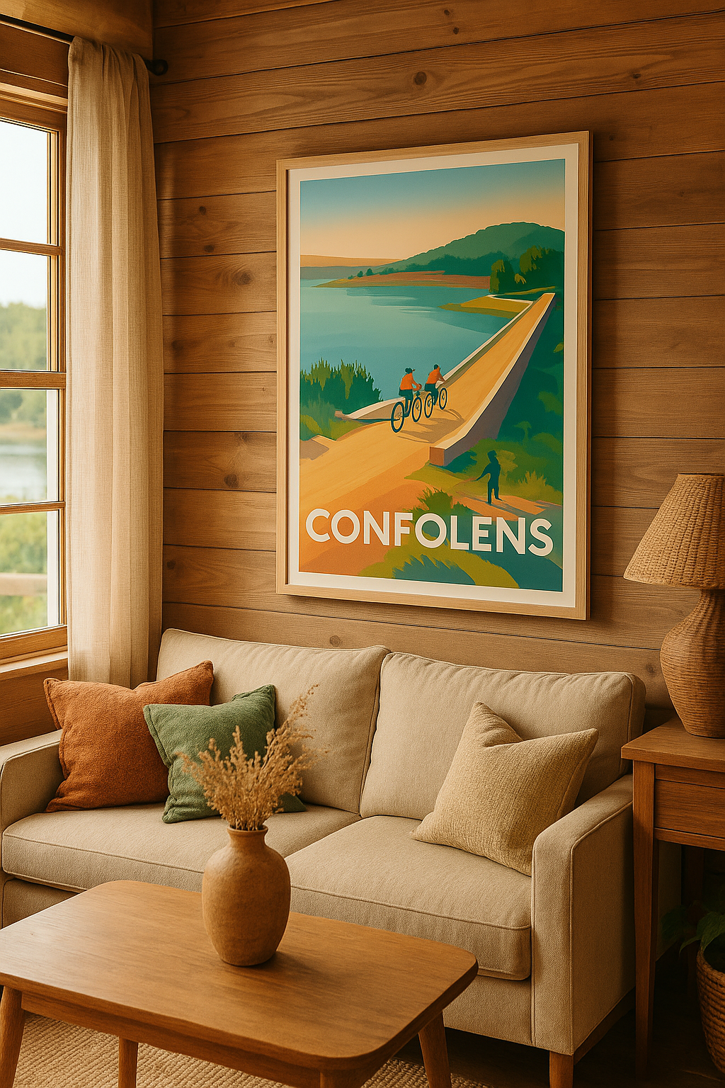 Charente France Affiche de Confolens - Évasion au fil de l'eau et des chemins