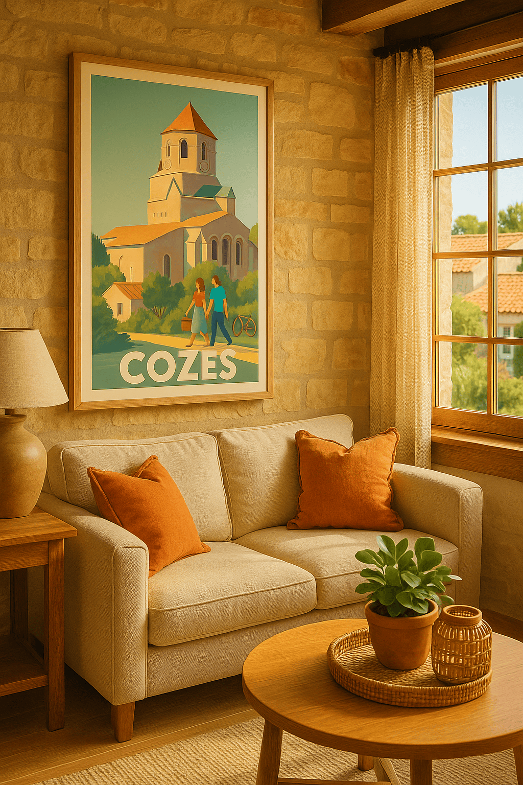 Charente-Maritime France Affiche de Cozes - Douceur et charme charentais