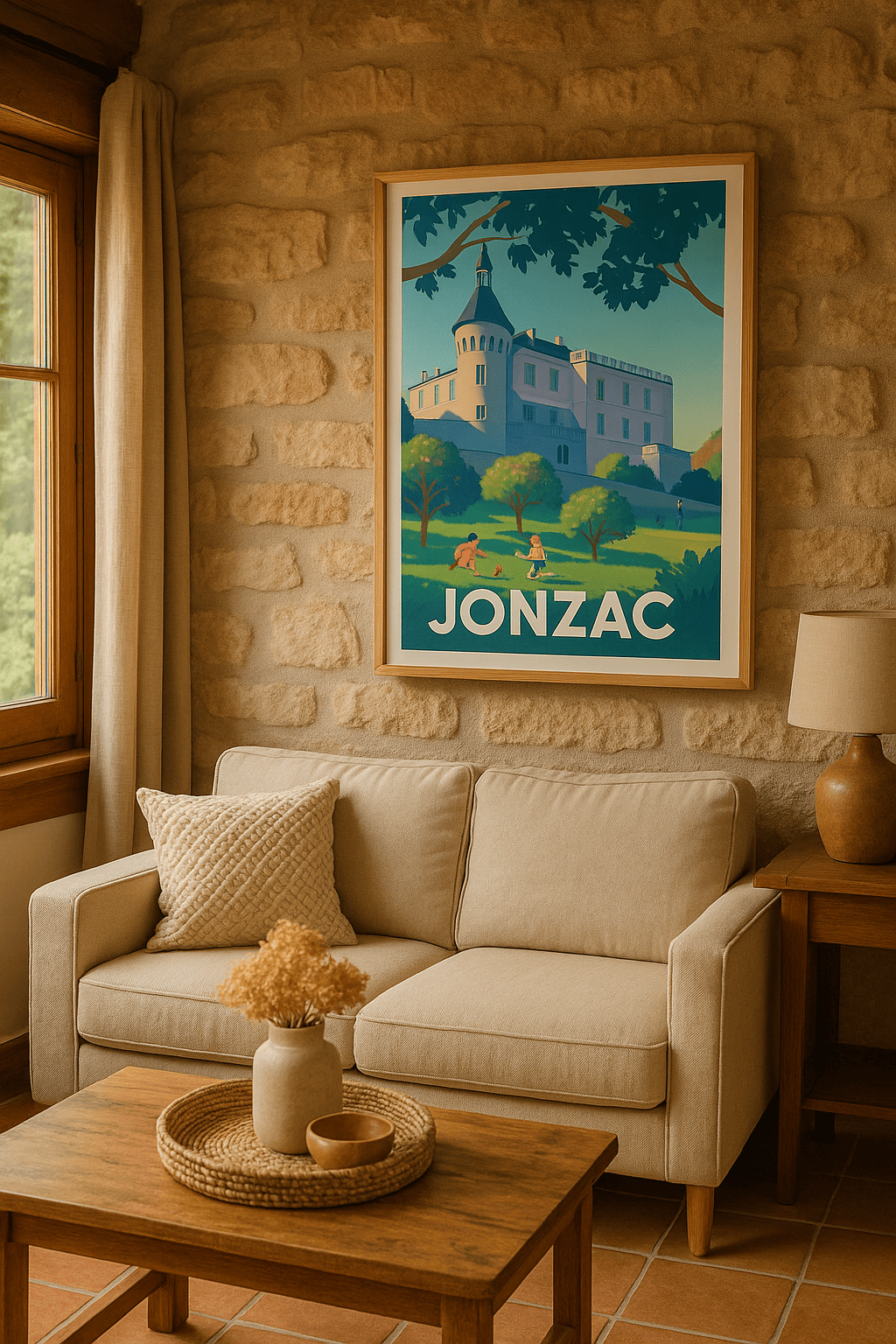Charente-Maritime France Affiche de Jonzac - Charme et douceur au cœur de la Charente-Maritime
