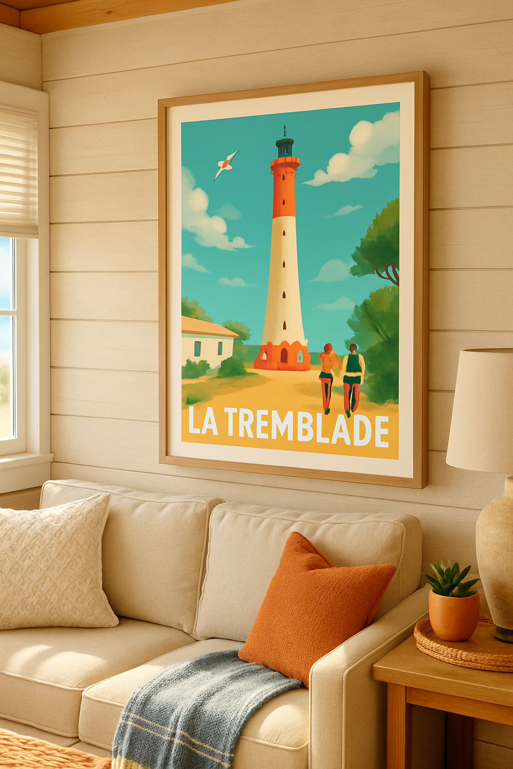 Charente-Maritime France Affiche de La Tremblade - Escapade au phare iconique