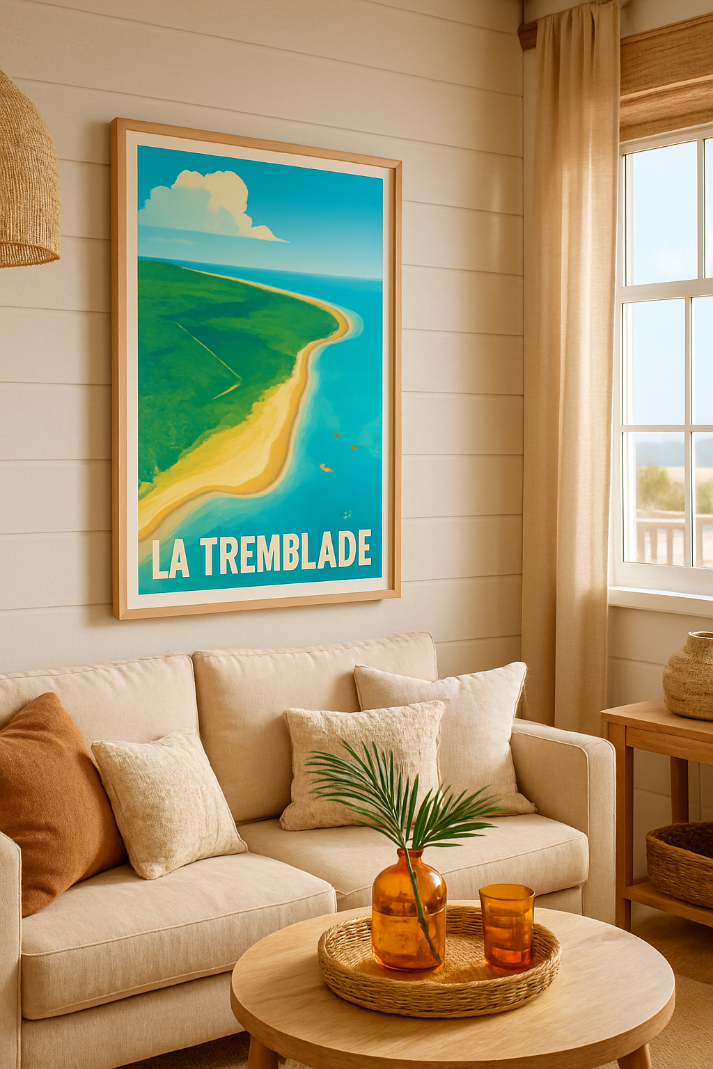 Charente-Maritime France Affiche de La Tremblade - Tranquillité et étendue sauvage