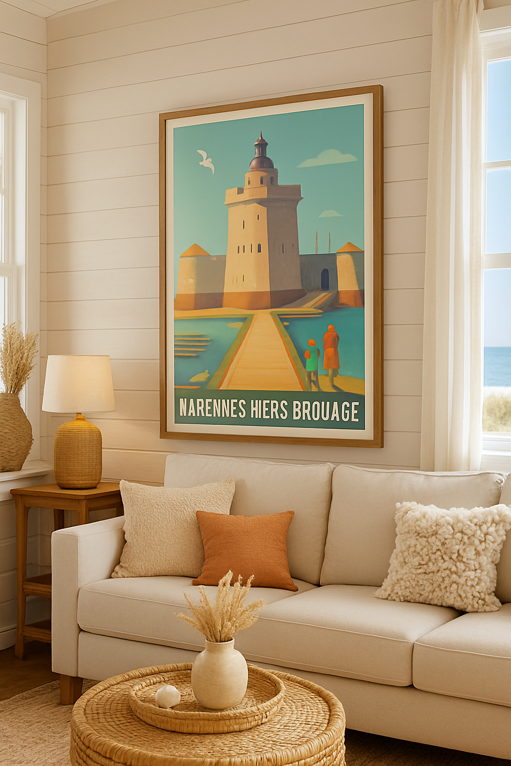 Charente-Maritime France Affiche de Marennes-Hiers-Brouage - Promenade au cœur de l'histoire