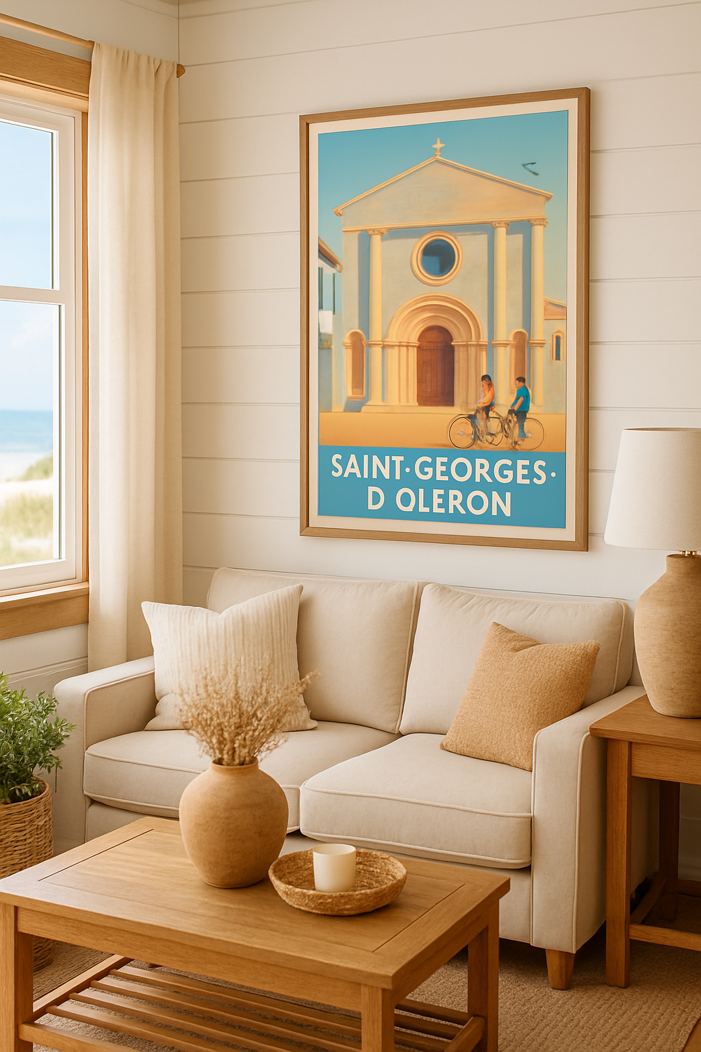 Charente-Maritime France Affiche de Saint-Georges-d'Oléron - Charme et douceur insulaire