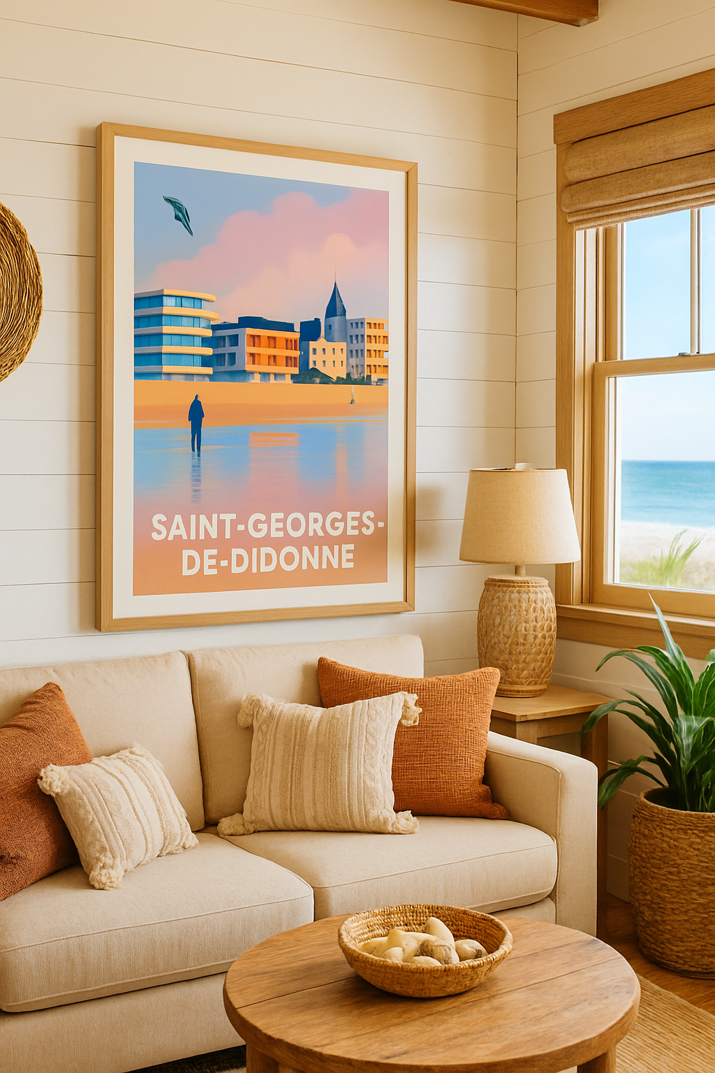 Charente-Maritime France Affiche de Saint-Georges-de-Didonne - Sérénité en bord de mer