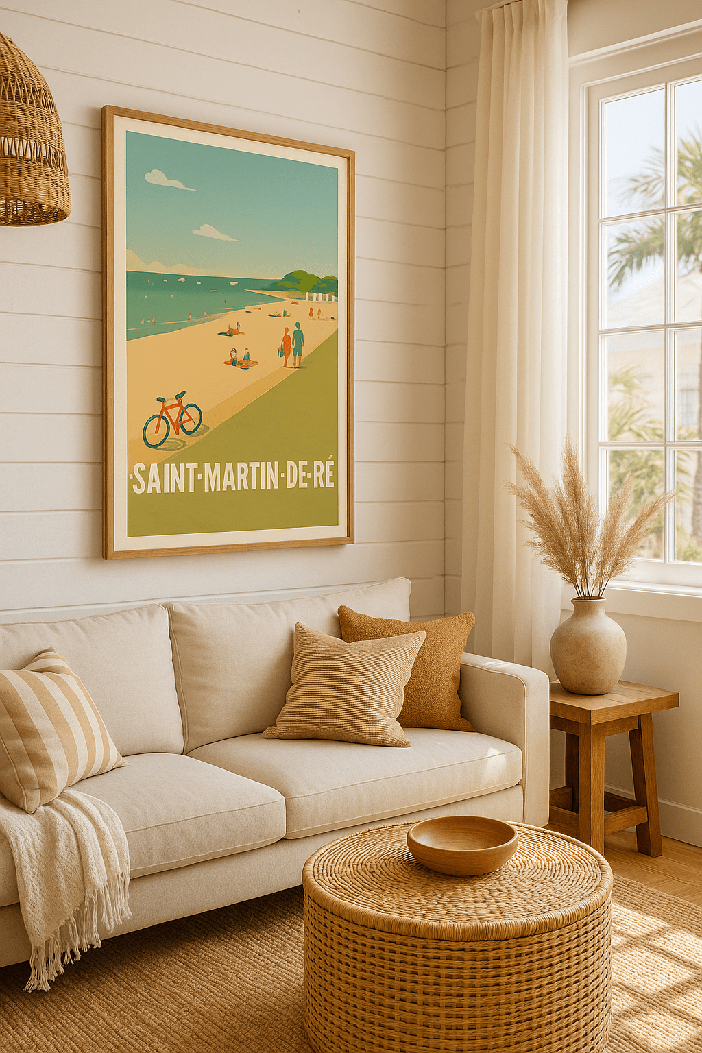Affiche Saint-Martin-de-Ré — Douceur de vivre en bord de mer · poster d'art de Saint-Martin-de-Ré