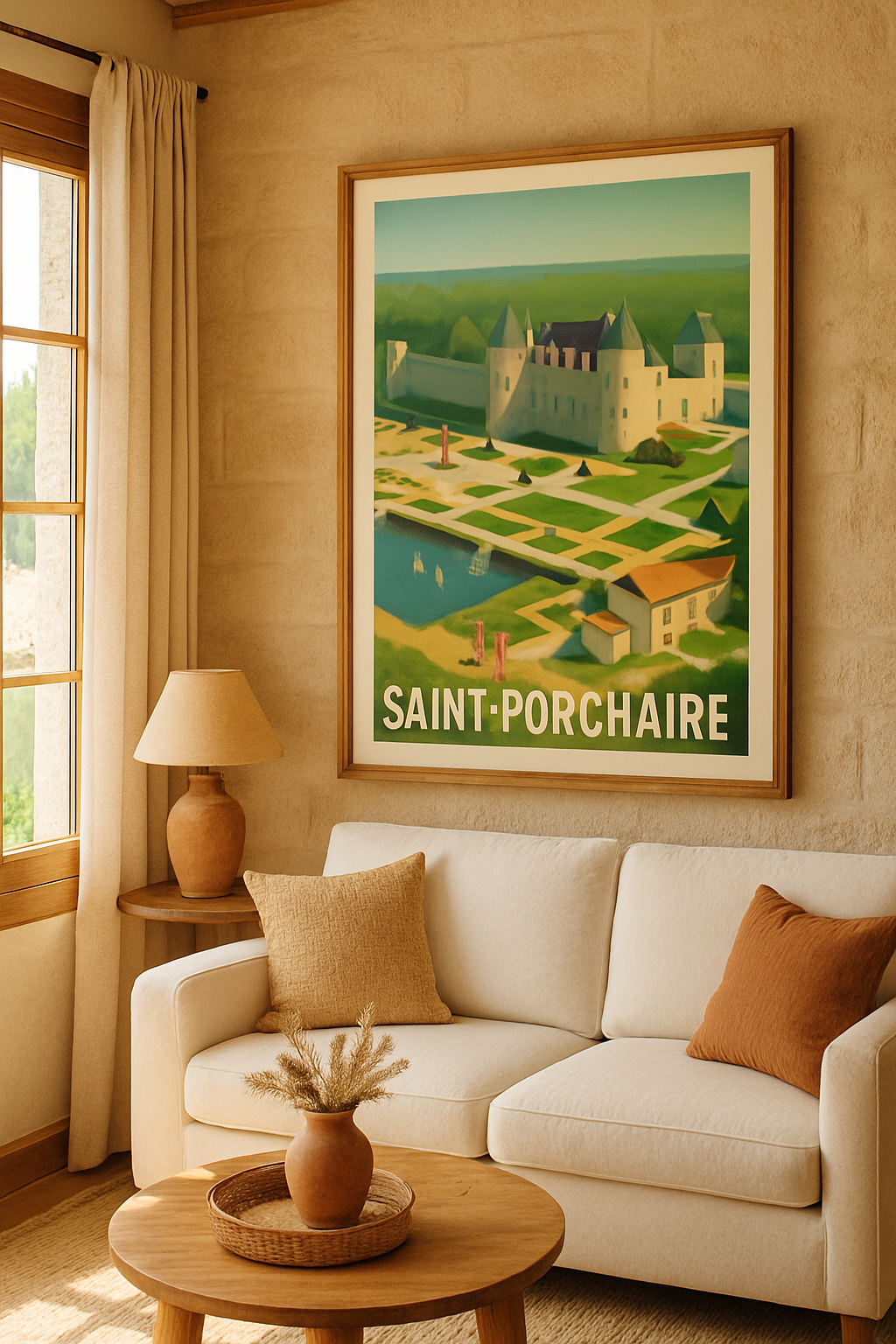 Affiche Saint-Porchaire — Élégance et Sérénité au Château · poster d'art de Saint-Porchaire