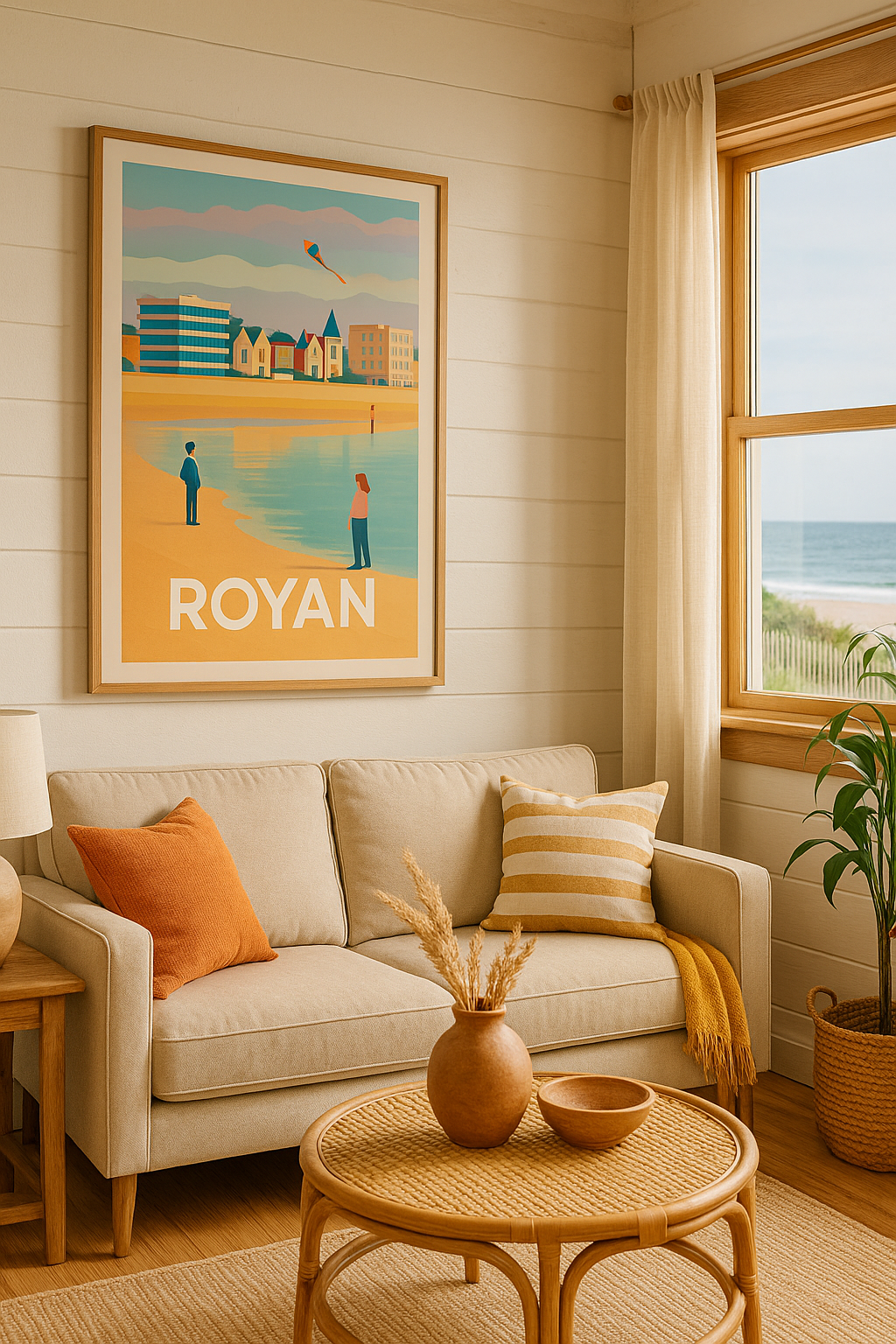 Charente-Maritime France Affiche Royan - Escapade en bord de mer