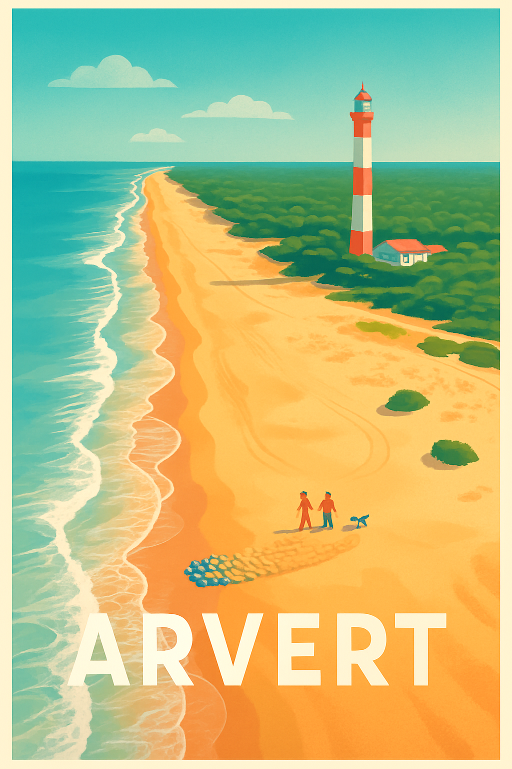 Charente-Maritime France Pas de Cadre / 20 × 30cm Affiche de Arvert - À la découverte du littoral enchanteur