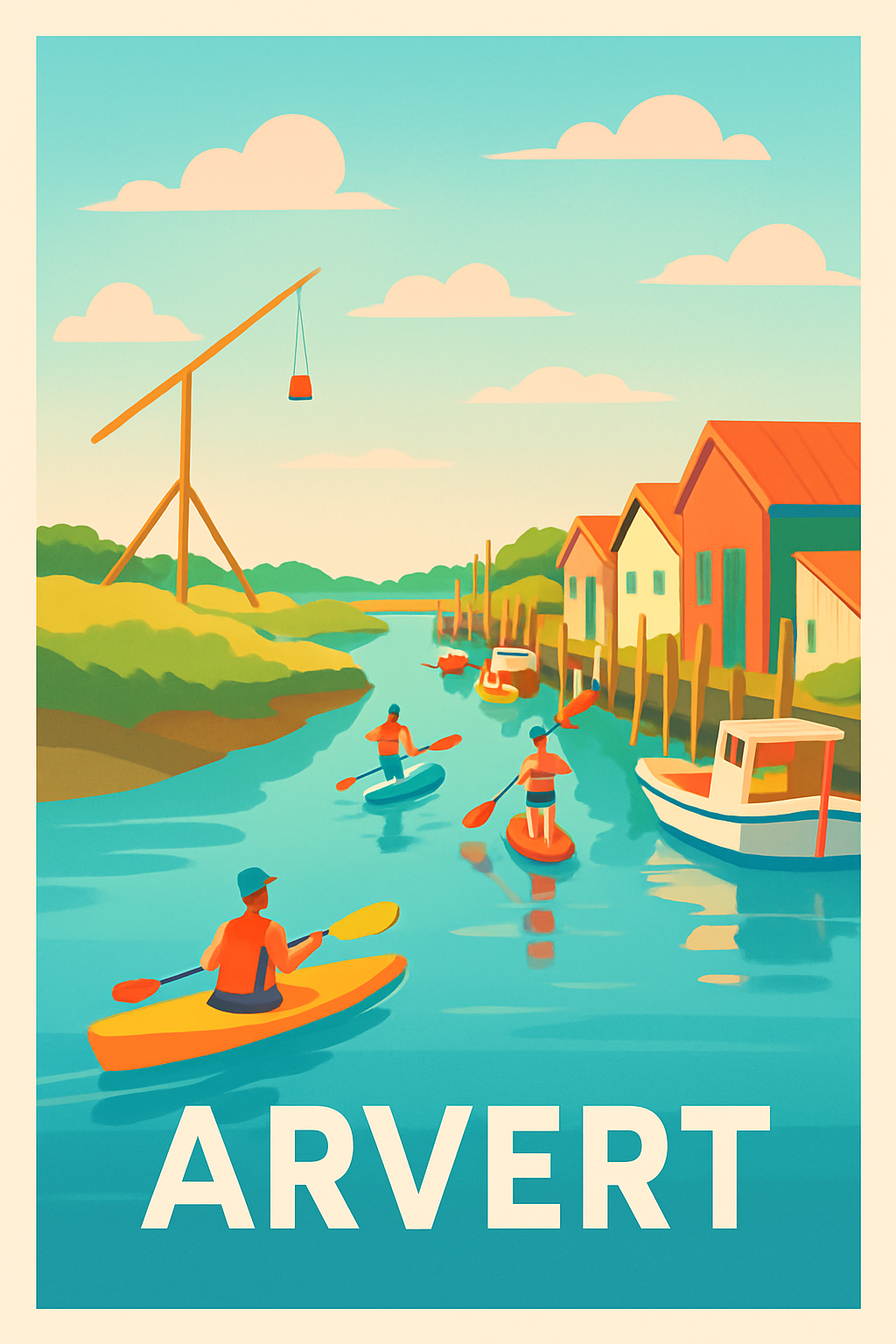 Charente-Maritime France Pas de Cadre / 20 × 30cm Affiche de Arvert - Évasion et nature sur l'eau