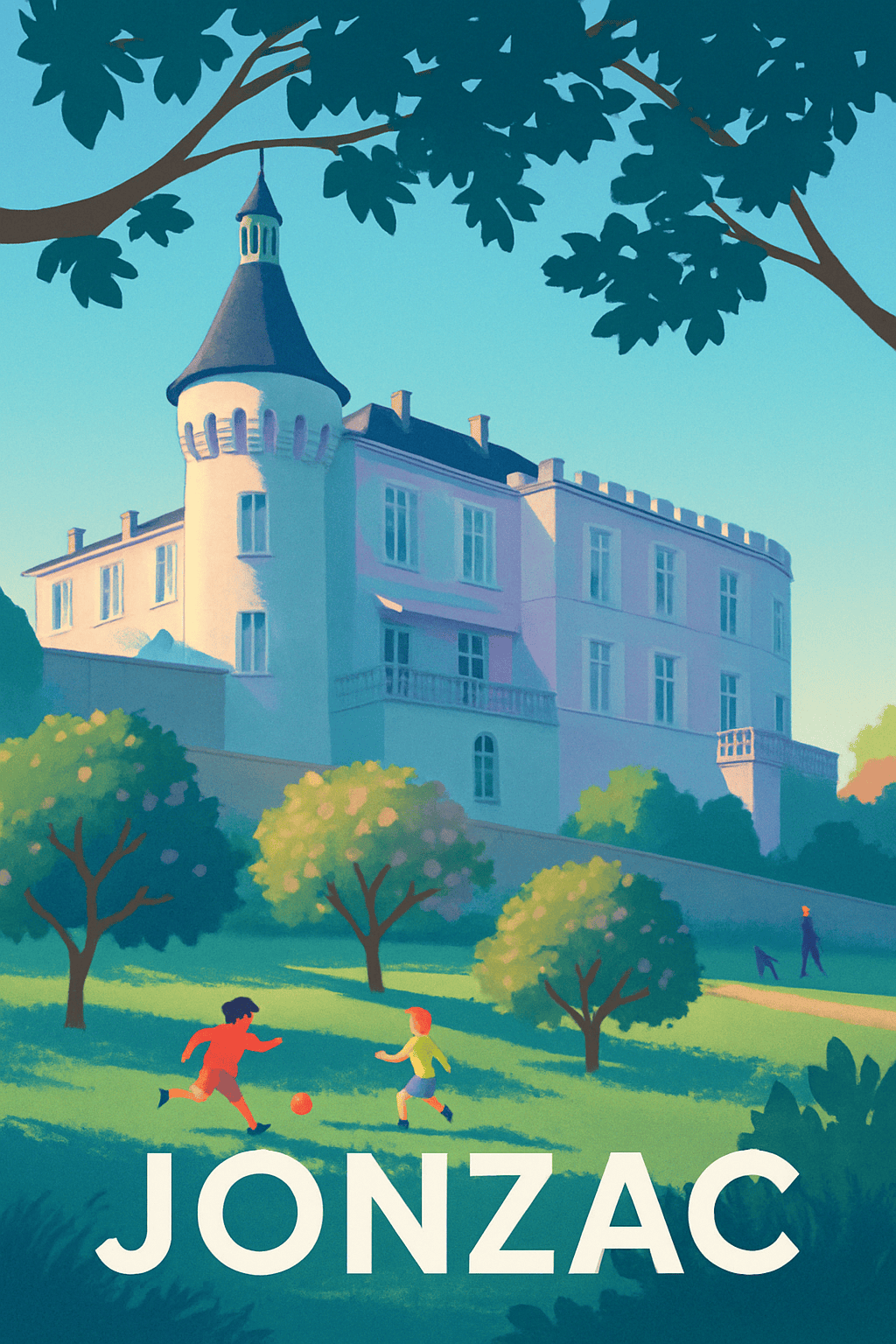 Charente-Maritime France Pas de Cadre / 20 × 30cm Affiche de Jonzac - Charme et douceur au cœur de la Charente-Maritime