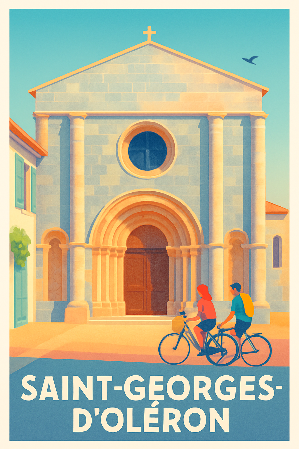 Charente-Maritime France Pas de Cadre / 20 × 30cm Affiche de Saint-Georges-d'Oléron - Charme et douceur insulaire
