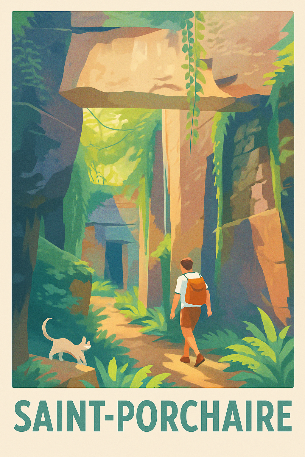 Charente-Maritime France Pas de Cadre / 20 × 30cm Affiche de Saint-Porchaire - Explorez la nature mystérieuse