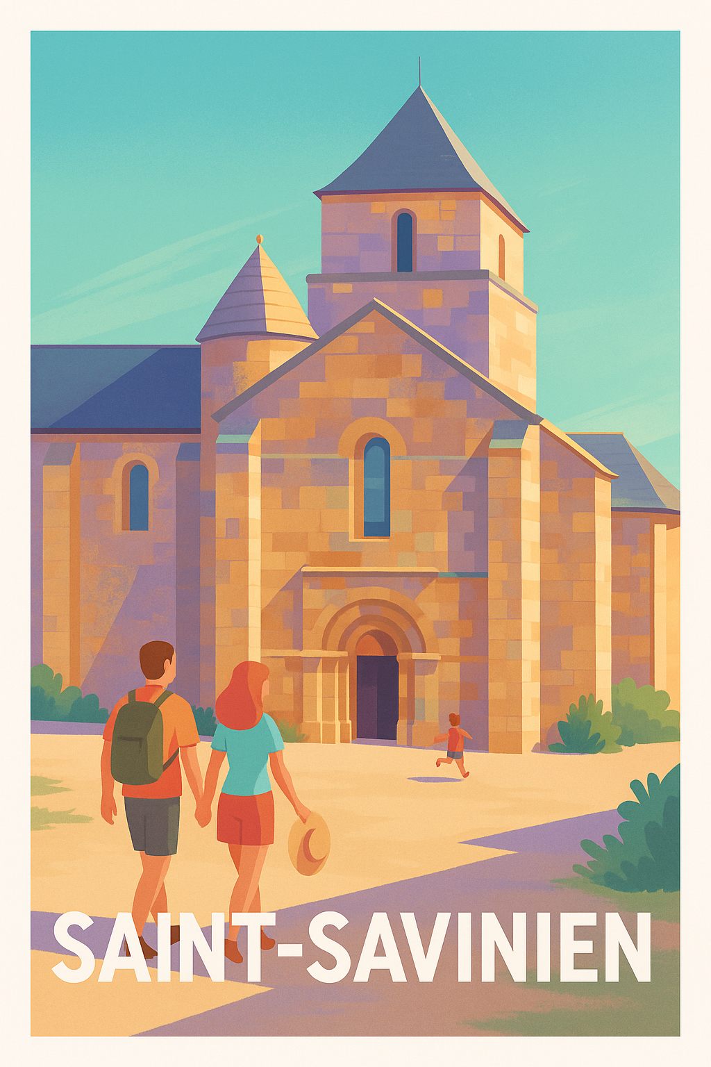 Charente-Maritime France Pas de Cadre / 20 × 30cm Affiche de Saint-Savinien - Charme historique en douceur