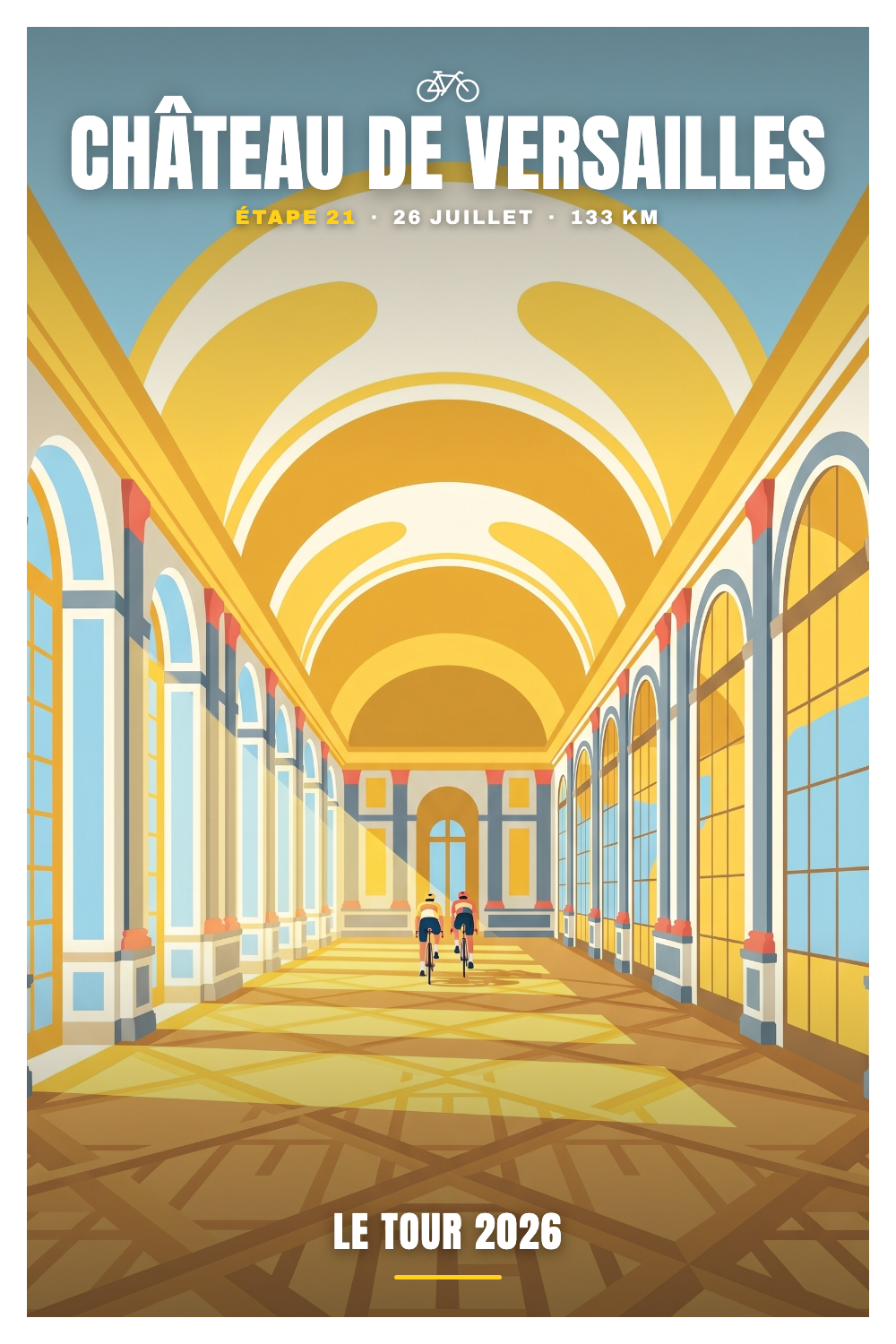 Affiche Château de Versailles - Le Tour 2026
