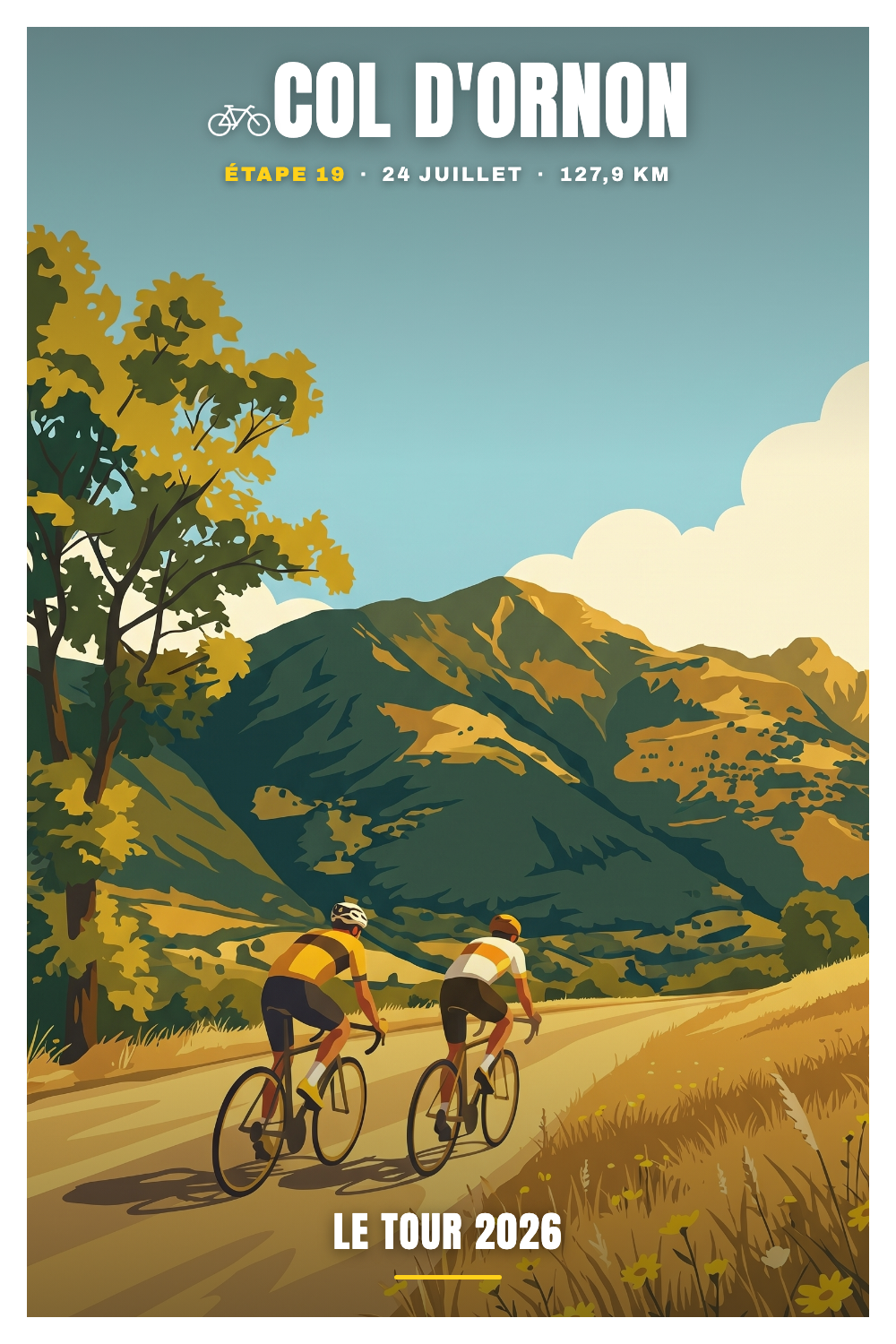 Affiche Col d'Ornon - Le Tour 2026