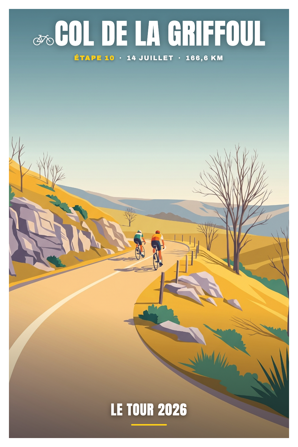 Affiche Col de la Griffoul - Le Tour 2026