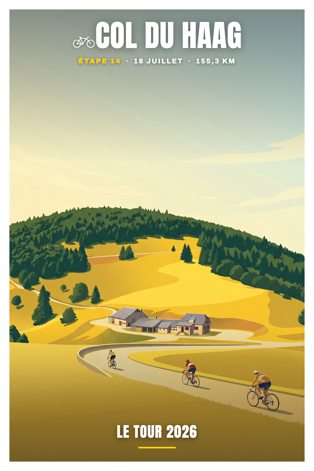 Affiche Col du Haag - Le Tour 2026
