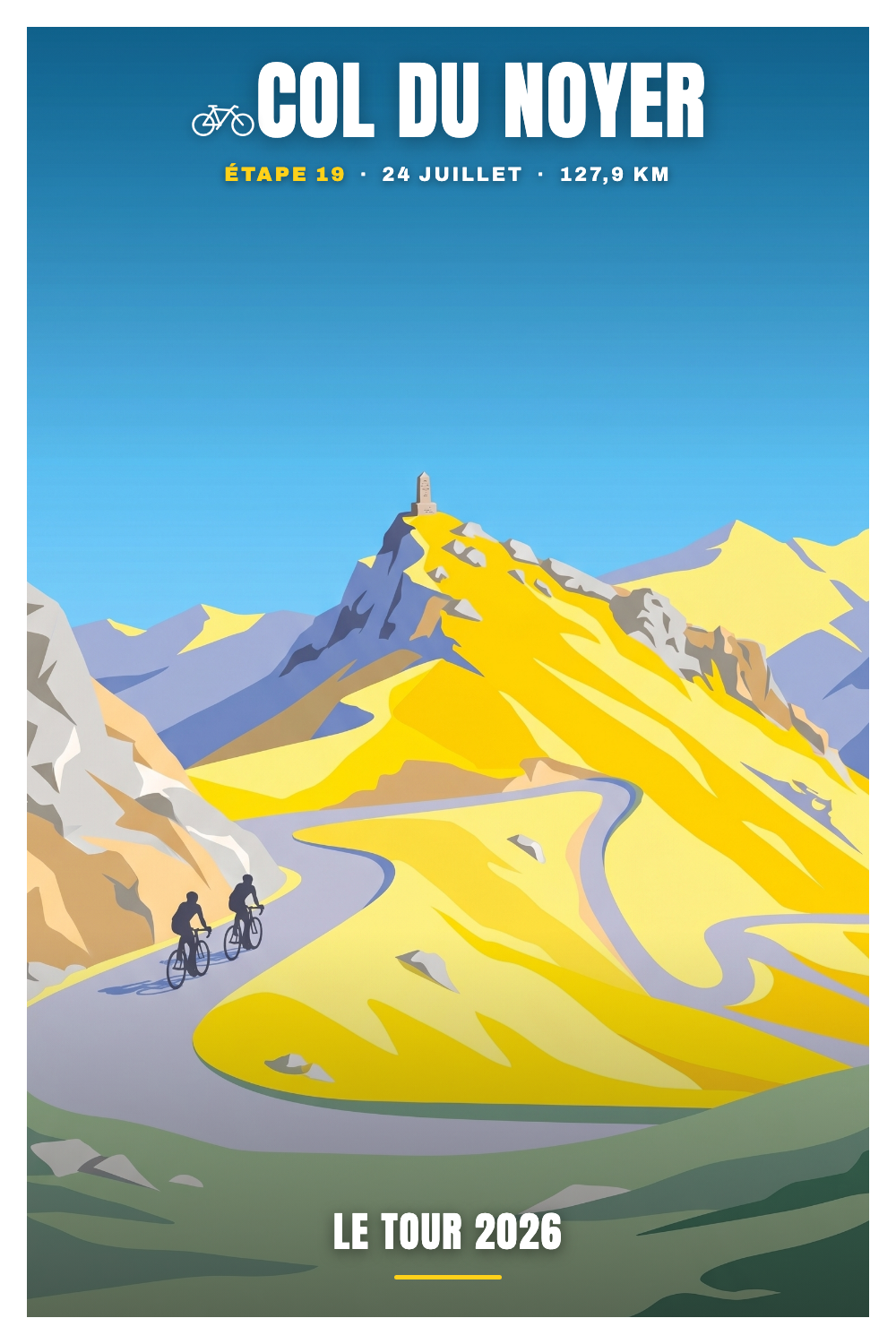 Affiche Col du Noyer - Le Tour 2026