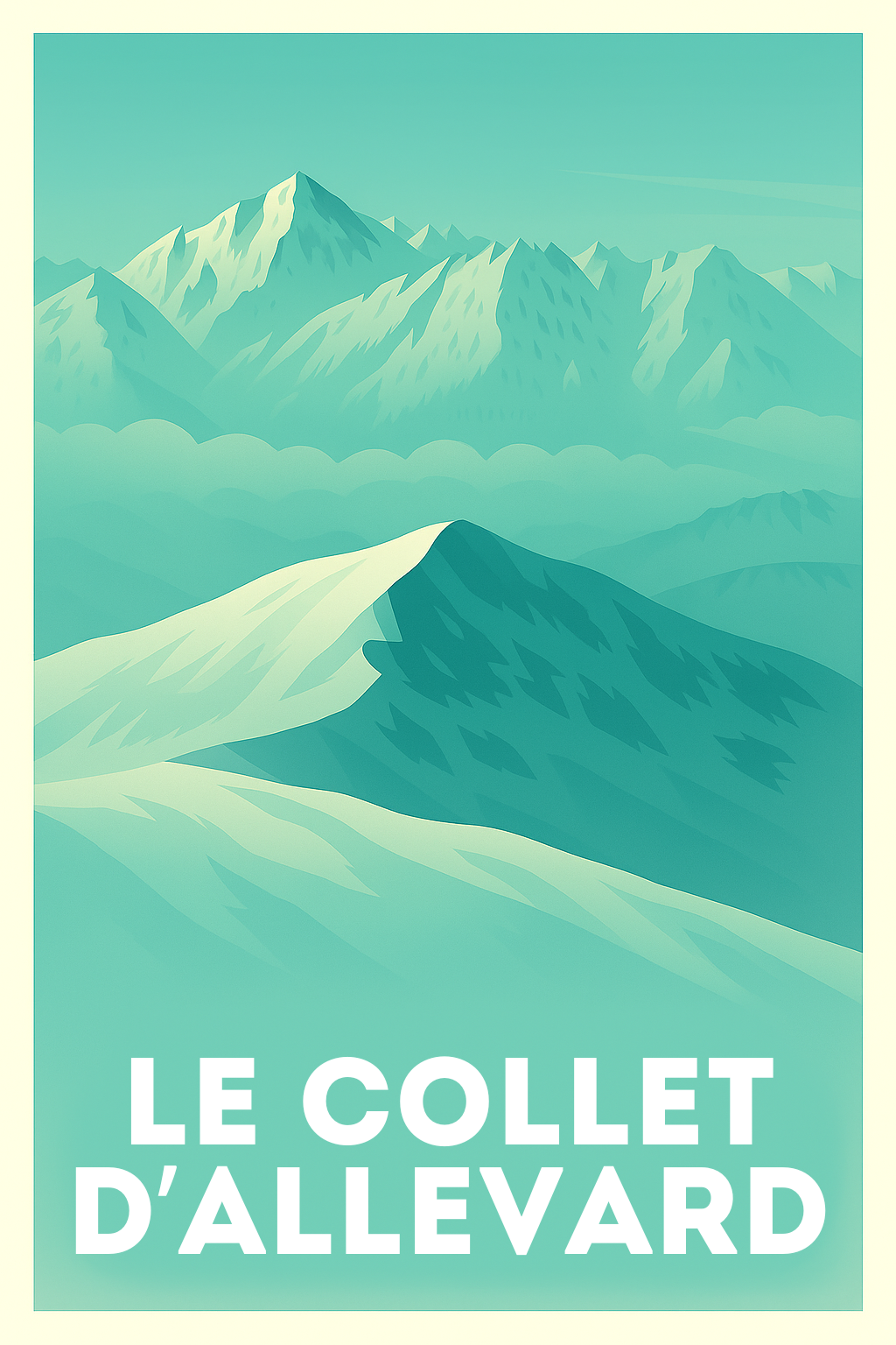 Affiche Le Collet d'Allevard — Splendeur alpine intemporelle · poster d'art de Le Collet d'Allevard