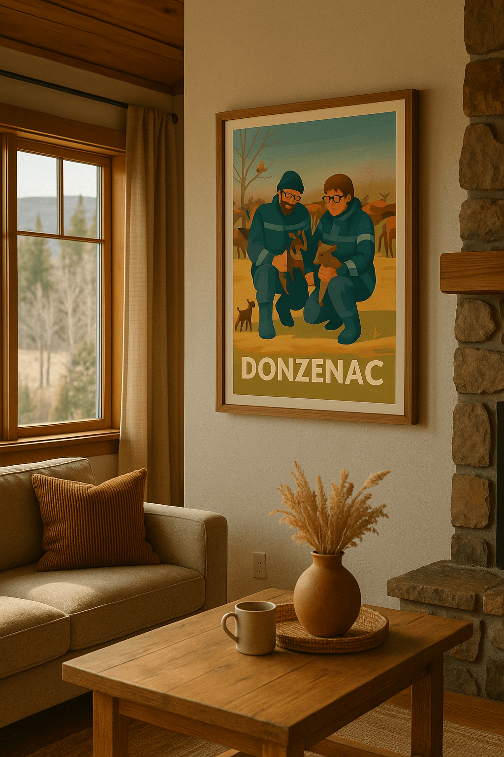 Corrèze France Affiche de Donzenac - L'âme paysanne au cœur de la nature
